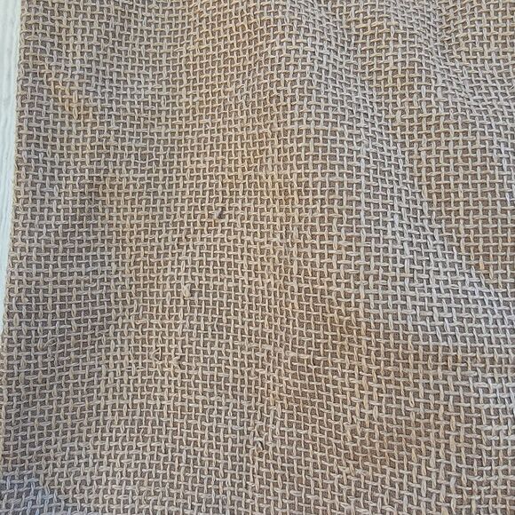 Crate & Barrel Chaparral linen Blend Woven 18x18 Brown (hay) pillow cover - Picture 3 of 5